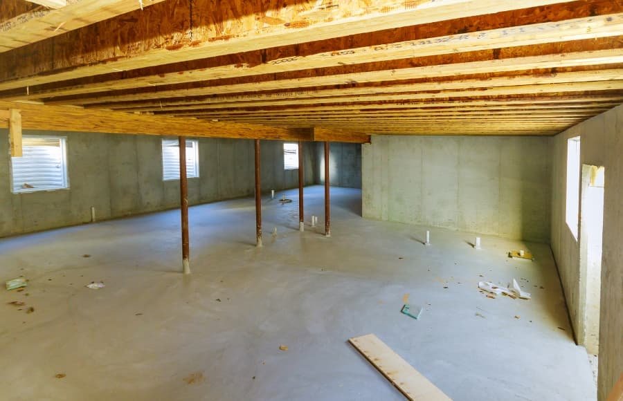 basement remodeling, unfinished,