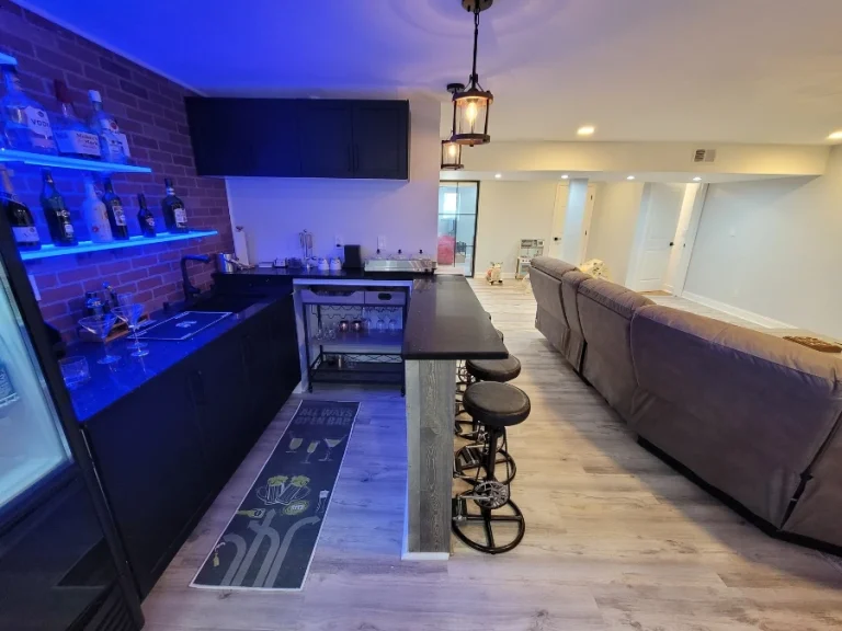 Basement finishing-Montgomery township-new jersey- bar basement idea