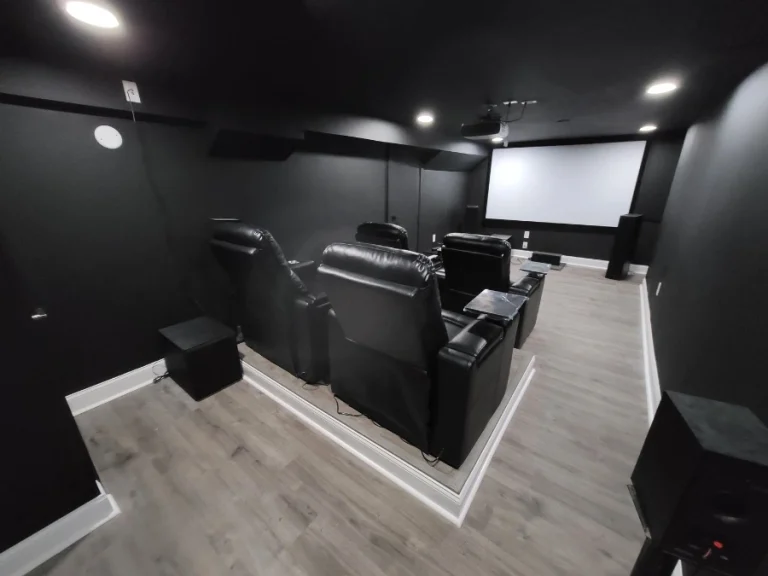 Basement remodeling west windsor new jersey home theater