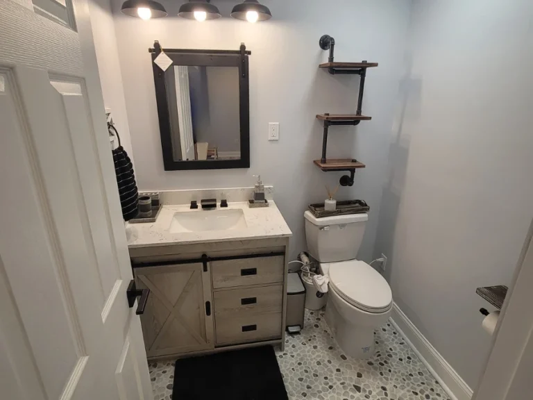 basement finishing, half bathroom